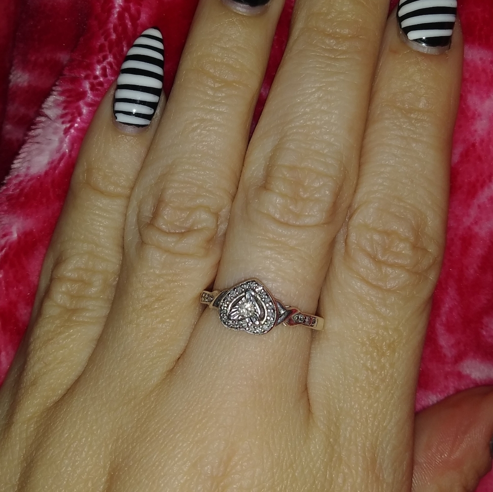 Kay's Sterling silver heart ring